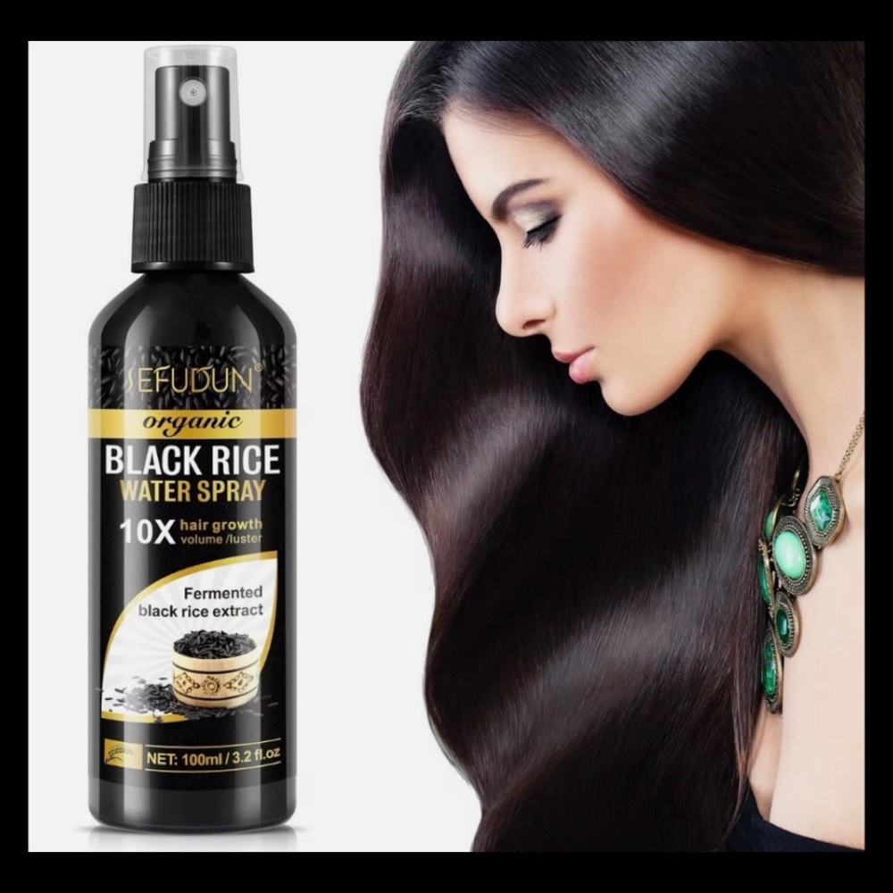 Organic Black Rice Water Spray 10X Volume & Luster Fermented Extract